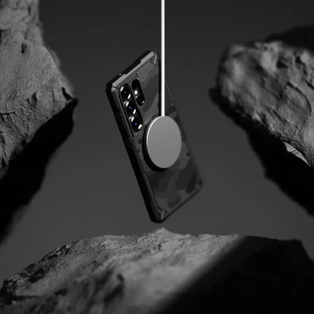 Etui Ringke Rugged Gear Magnetic MagSafe Samsung Galaxy S25 Ultra Camo Black