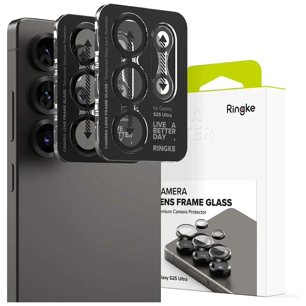Nakładka Ringke Camera Frame Protector Samsung Galaxy S25 Ultra Black [2 PACK]