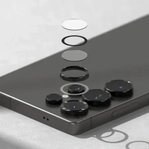 Ringke Kamera Keret Védő Samsung Galaxy S25 Ultra Fekete [2 CSOMAG]