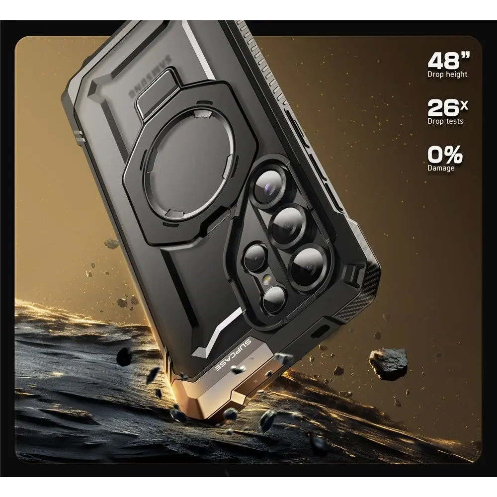 Etui Supcase Unicorn Beetle Grip Mag MagSafe Samsung Galaxy S25 Ultra Black