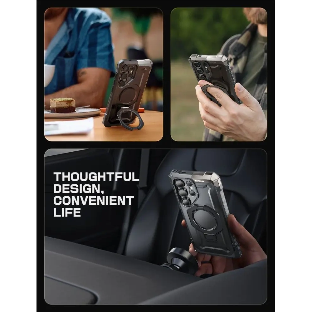 Etui Supcase Unicorn Beetle Grip Mag MagSafe Samsung Galaxy S25 Ultra Black