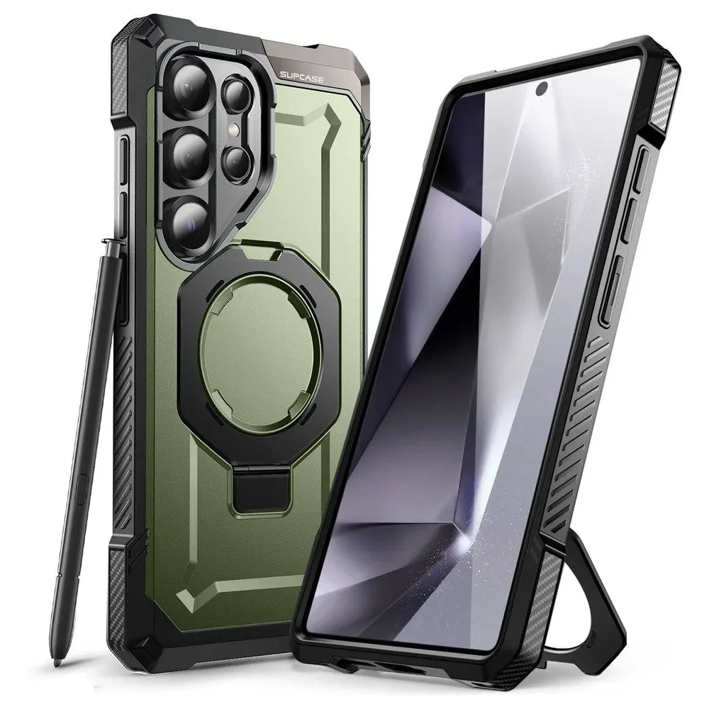 Etui Supcase Unicorn Beetle Grip Mag MagSafe Samsung Galaxy S25 Ultra Guldan