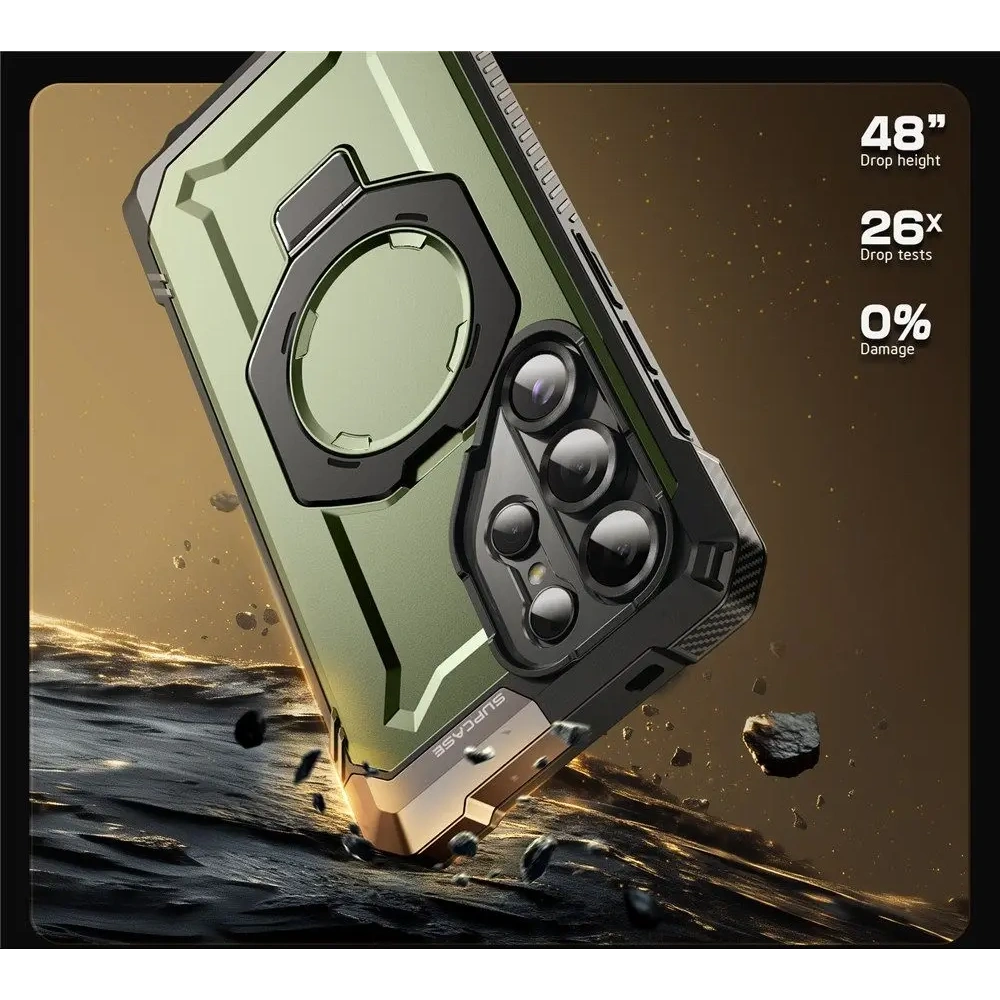 Etui Supcase Unicorn Beetle Grip Mag MagSafe Samsung Galaxy S25 Ultra Guldan