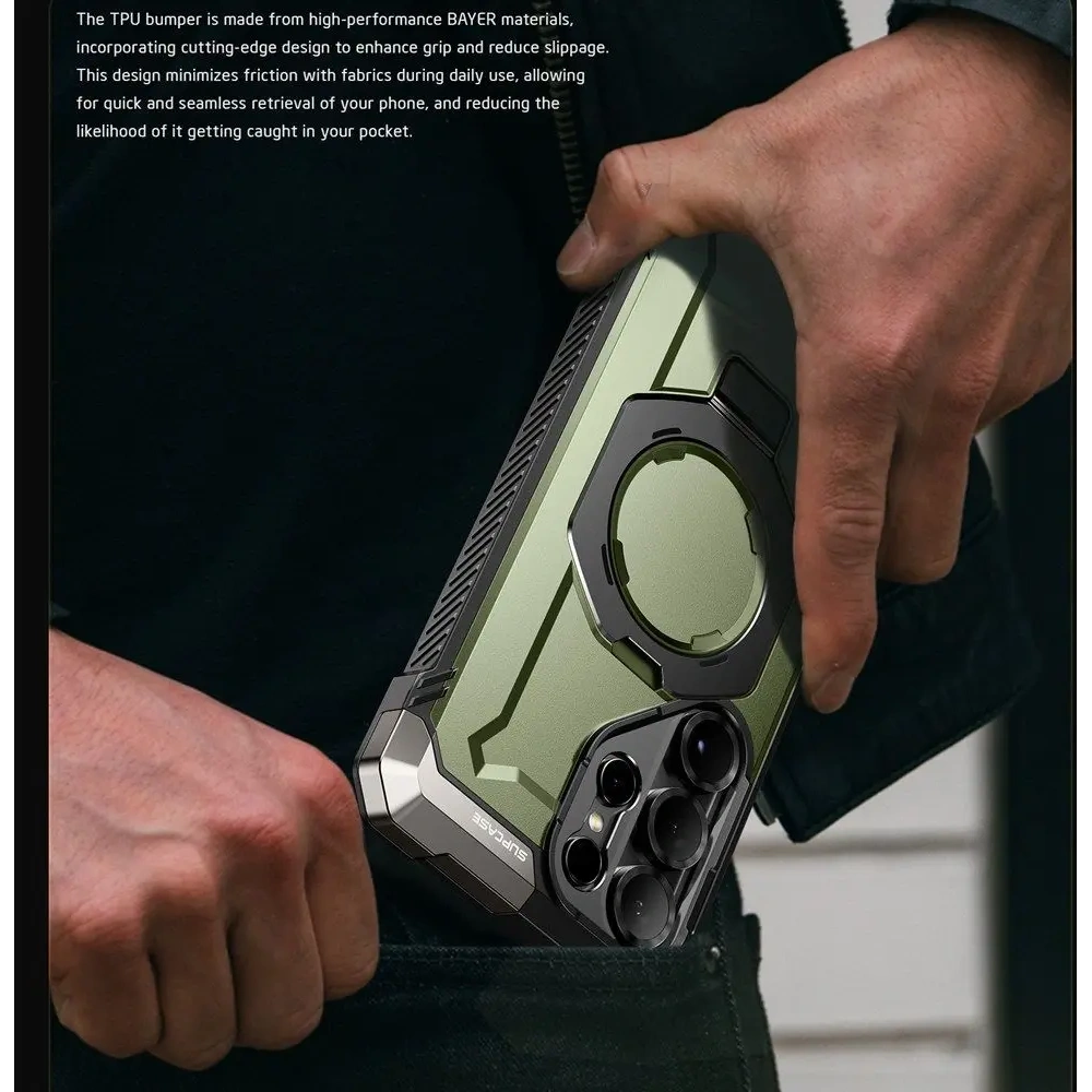 Etui Supcase Unicorn Beetle Grip Mag MagSafe Samsung Galaxy S25 Ultra Guldan