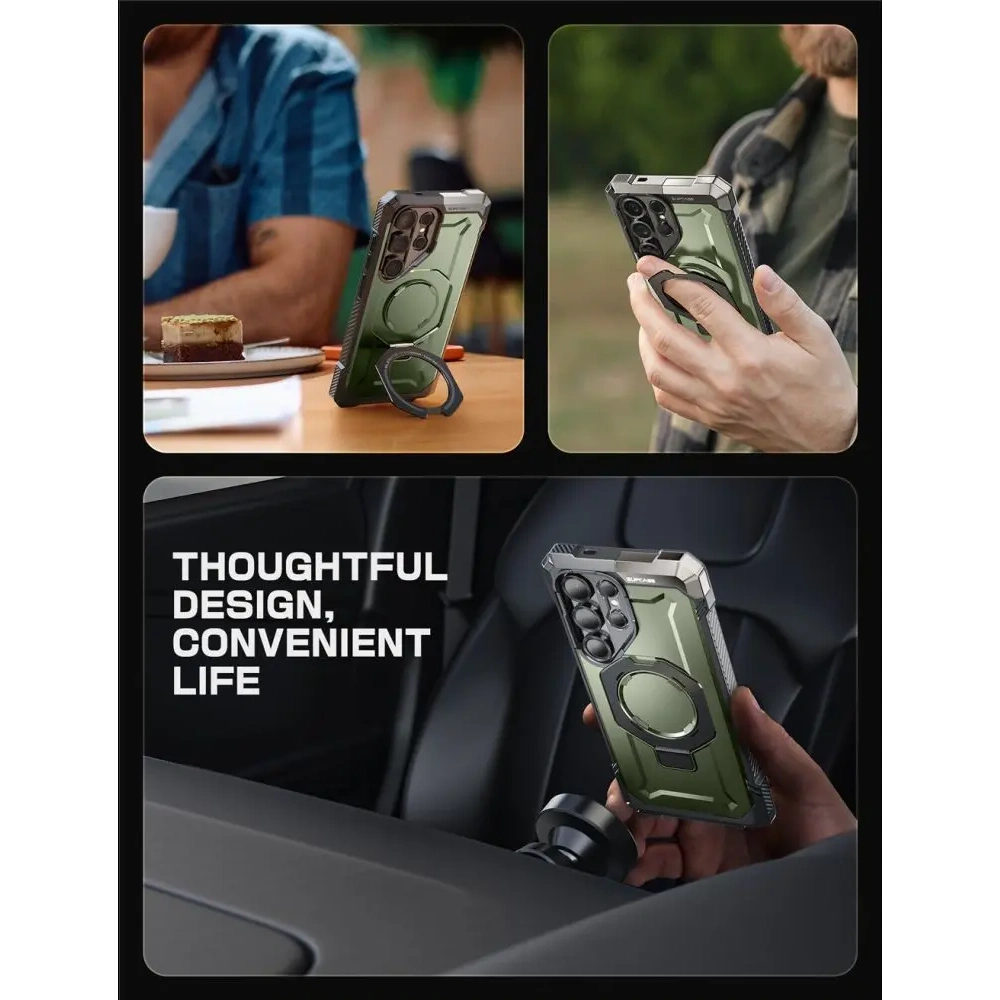 Etui Supcase Unicorn Beetle Grip Mag MagSafe Samsung Galaxy S25 Ultra Guldan