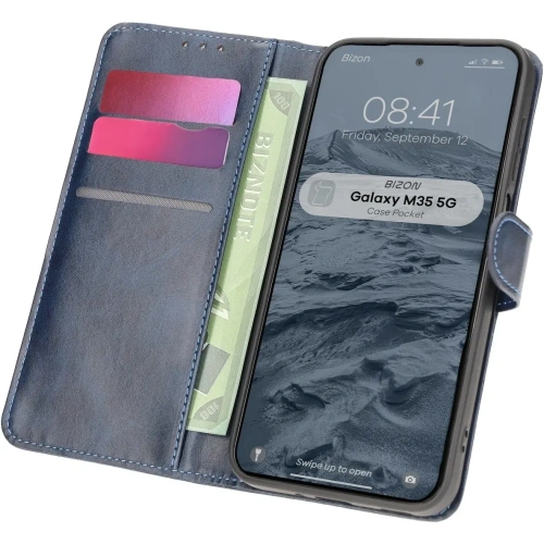 Buy Bizon Case Pocket Samsung Galaxy M35 5G navy blue - BIZ8177 - {ean13} - Home Screen Store Europe