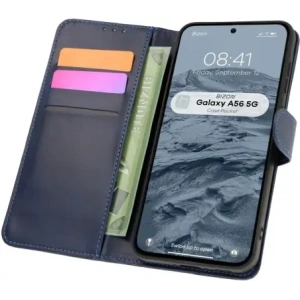 Kup Etui z klapką Bizon Case Pocket do Samsung Galaxy A56 5G granatowe - BIZ8180 - {ean13} - Sklep Home Screen
