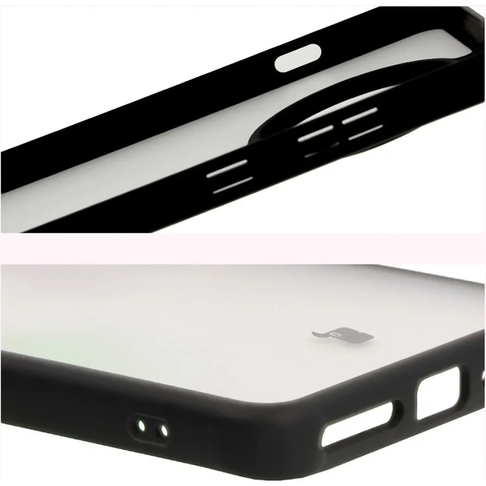 Etui Bizon Case Angelo do OnePlus 13R przydymione z czarną ramką