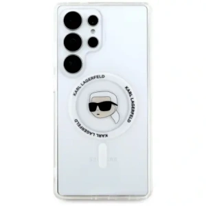 Buy Karl Lagerfeld Button Karl Head Printed Logo MagSafe Samsung Galaxy S25 Ultra white - KLD21870 - {ean13} - Home Screen Store Europe