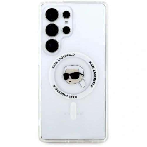 Kup Karl Lagerfeld Buton Karl Cap Tipărit Logo MagSafe Samsung Galaxy S25 Ultra alb - KLD21870 - {ean13} - Sklep Home Screen