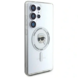 Kup Karl Lagerfeld Buton Karl Cap Tipărit Logo MagSafe Samsung Galaxy S25 Ultra alb - KLD21870 - {ean13} - Sklep Home Screen