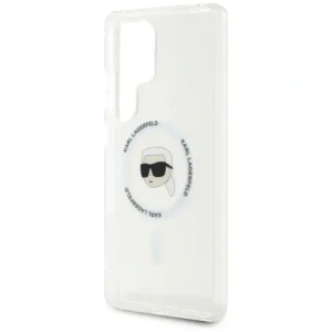 Buy Karl Lagerfeld Button Karl Head Printed Logo MagSafe Samsung Galaxy S25 Ultra white - KLD21870 - {ean13} - Home Screen Store Europe