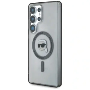 Kup Etui Karl Lagerfeld Button Karl Head Printed Logo MagSafe Samsung Galaxy S25 Ultra czarny - KLD21871 - {ean13} - Sklep Home Screen