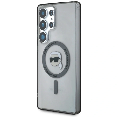 Kup Karl Lagerfeld Button Karl Head Gedrucktes Logo MagSafe Samsung Galaxy S25 Ultra schwarz - KLD21871 - {ean13} - Sklep Home Screen