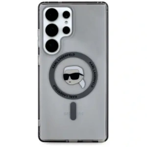 Kup Etui Karl Lagerfeld Button Karl Head Printed Logo MagSafe Samsung Galaxy S25 Ultra czarny - KLD21871 - {ean13} - Sklep Home Screen