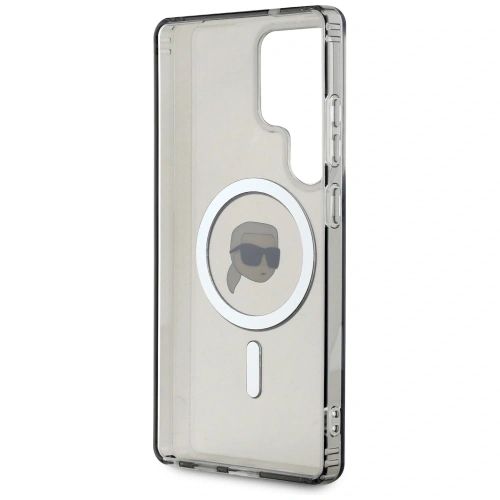 Buy Karl Lagerfeld Button Karl Head Printed Logo MagSafe Samsung Galaxy S25 Ultra black - KLD21871 - {ean13} - Home Screen Store Europe