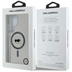 Kup Etui Karl Lagerfeld Button Karl Head Printed Logo MagSafe Samsung Galaxy S25 Ultra czarny - KLD21871 - {ean13} - Sklep Home Screen
