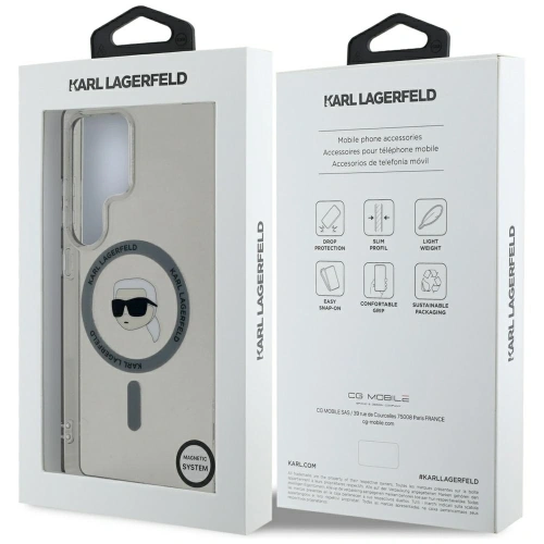 Kup Karl Lagerfeld Buton Karl Cap Tipărit Logo MagSafe Samsung Galaxy S25 Ultra negru - KLD21871 - {ean13} - Sklep Home Screen