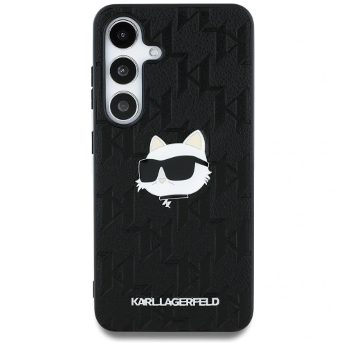 Kup Karl Lagerfeld Logo cu Monogramă din Piele Pin Capul lui Choupette Samsung Galaxy S25 negru - KLD21872 - {ean13} - Sklep Home Screen