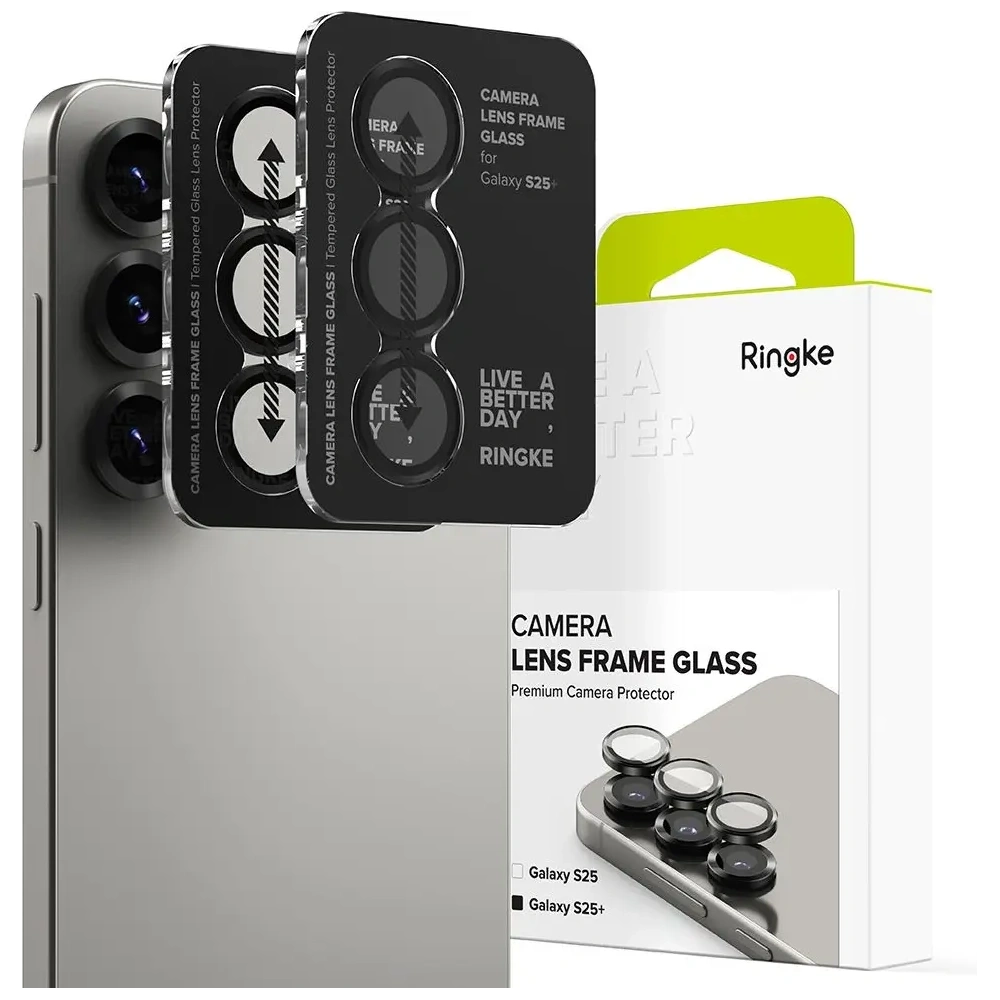 Nakładka Ringke Camera Frame Protector Samsung Galaxy S25+ Plus Black [2 PACK]