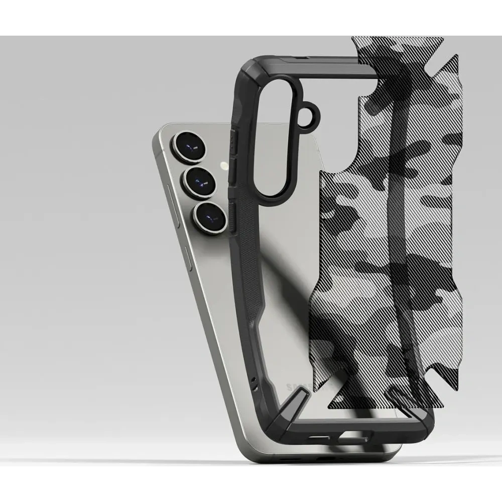 Etui Ringke Fusion-X Samsung Galaxy S25 Camo Black