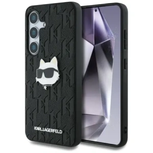 Buy Karl Lagerfeld Leather Monogram Pin Logo Choupette Head Samsung Galaxy S25+ Plus black - KLD21873 - {ean13} - Home Screen Store Europe