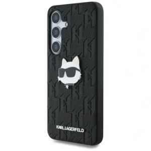Kup Karl Lagerfeld Pin din piele cu monogramă Logo Choupette Head Samsung Galaxy S25+ Plus negru - KLD21873 - {ean13} - Sklep Home Screen