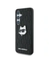 Kup Etui Karl Lagerfeld Kožené Monogram Pin Logo Choupette Head Samsung Galaxy S25+ Plus černé - KLD21873 - {ean13} - Sklep Home Screen