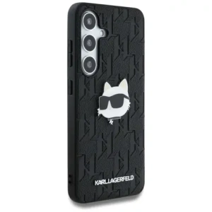 Kup Karl Lagerfeld Pin din piele cu monogramă Logo Choupette Head Samsung Galaxy S25+ Plus negru - KLD21873 - {ean13} - Sklep Home Screen
