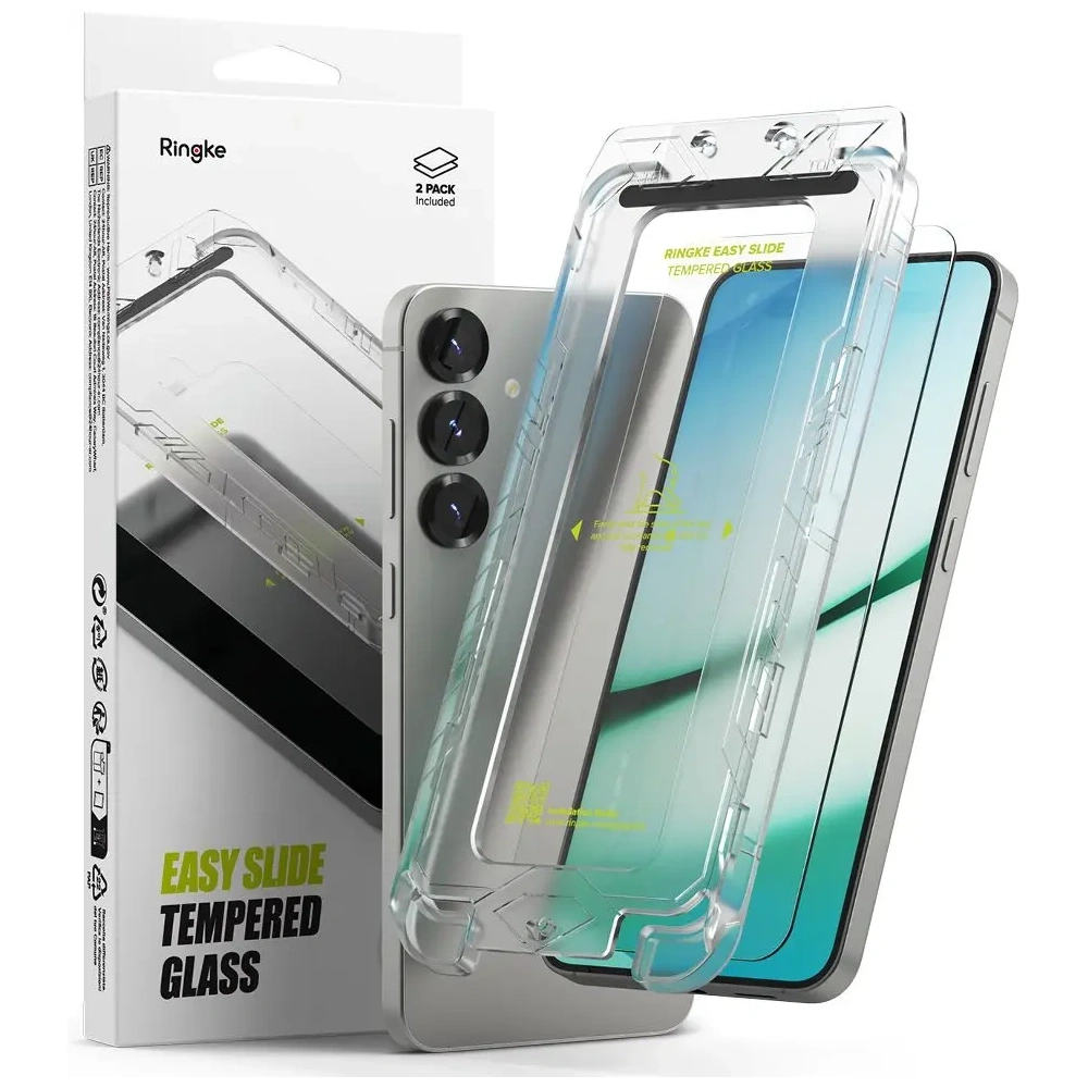 Szkło hartowane Ringke Easy Slide Samsung Galaxy S25 Clear [2 PACK]