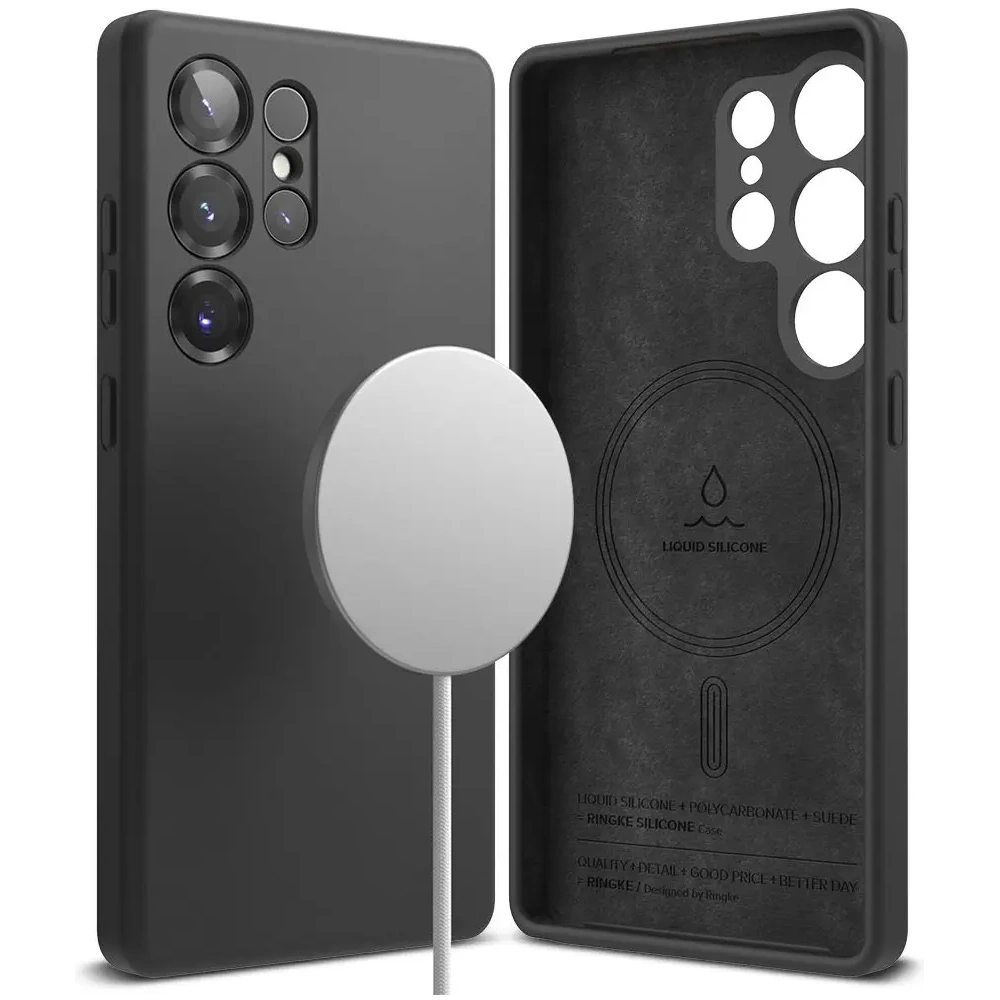 Etui Ringke Silicone Magnetic MagSafe Samsung Galaxy S25 Ultra Black
