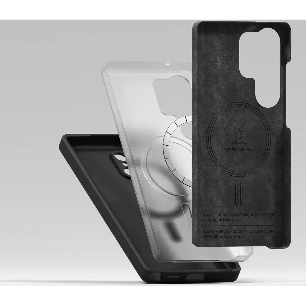 Etui Ringke Silicone Magnetic MagSafe Samsung Galaxy S25 Ultra Black