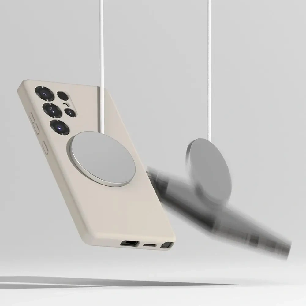 Etui Ringke Silicone Magnetic MagSafe Samsung Galaxy S25 Ultra Stone