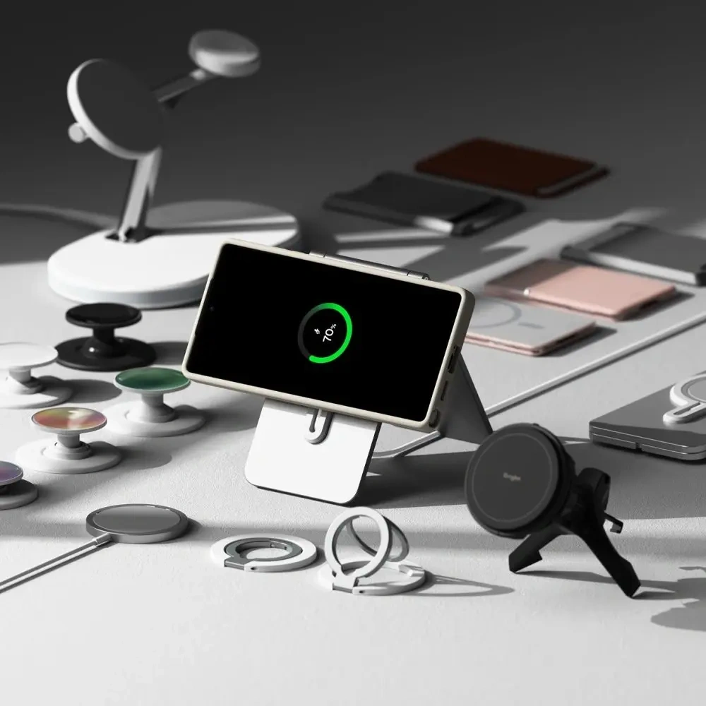 Etui Ringke Silicone Magnetic MagSafe Samsung Galaxy S25 Ultra Stone