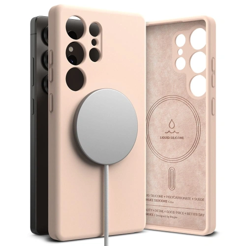 Kup Ringke Silikon Magnetic MagSafe Samsung Galaxy S25 Ultra Pink Sand - RGK11742 - {ean13} - Sklep Home Screen