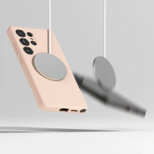 Kup Etui Ringke Silicone Magnetic MagSafe Samsung Galaxy S25 Ultra Pink Sand - RGK11742 - {ean13} - Sklep Home Screen