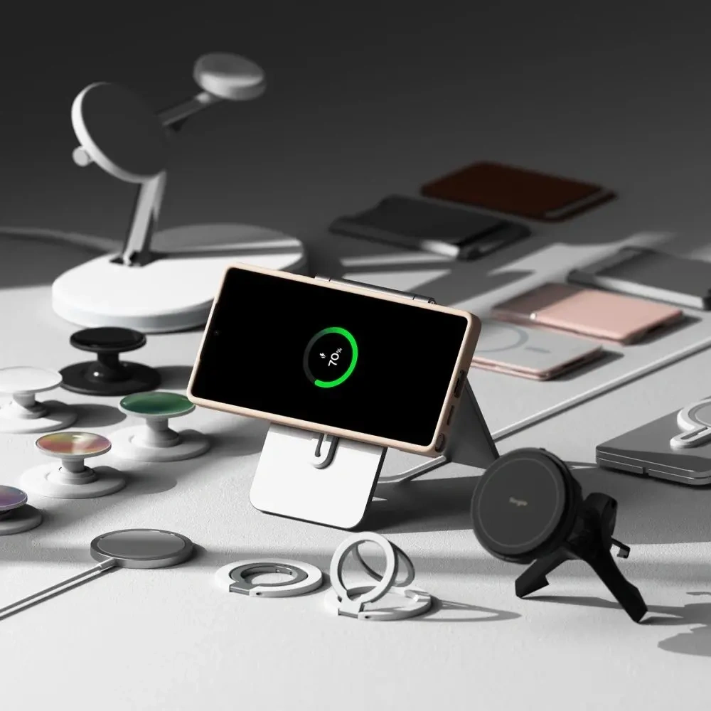 Etui Ringke Silicone Magnetic MagSafe Samsung Galaxy S25 Ultra Pink Sand