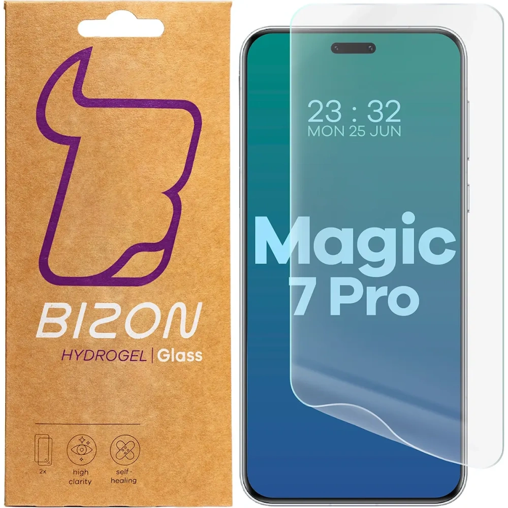 Folia hydrożelowa na ekran Bizon Glass Hydrogel Front do Honor Magic7 Pro [2 PACK]