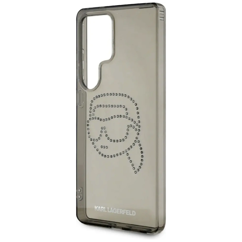 Etui Karl Lagerfeld Rhinestones Karl Head Logo Samsung Galaxy S25 Ultra czarny