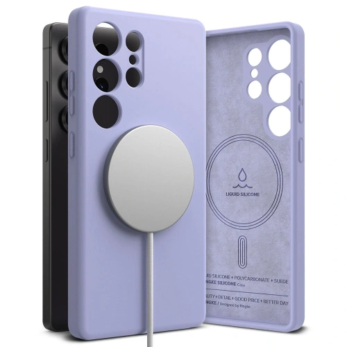 Buy Ringke Silicone Magnetic MagSafe Samsung Galaxy S25 Ultra Lavender - RGK11743 - {ean13} - Home Screen Store Europe