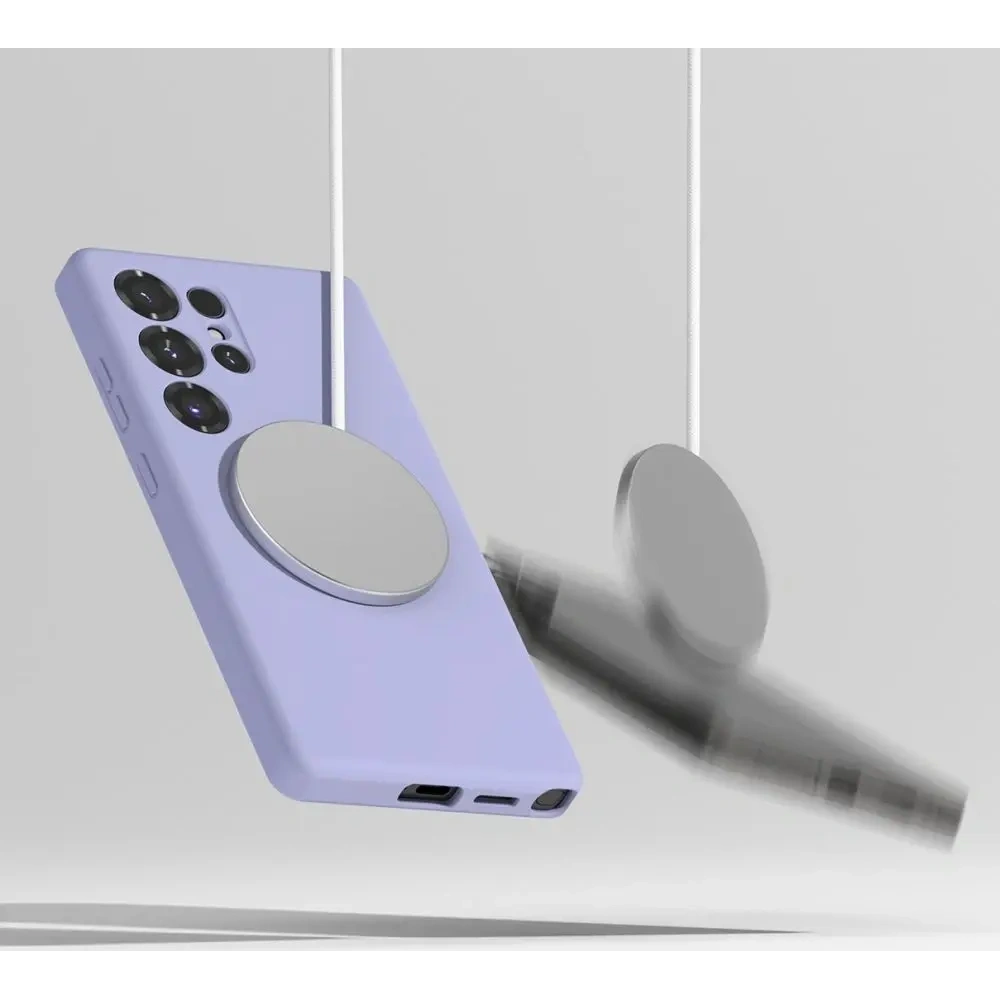 Etui Ringke Silicone Magnetic MagSafe Samsung Galaxy S25 Ultra Lavender