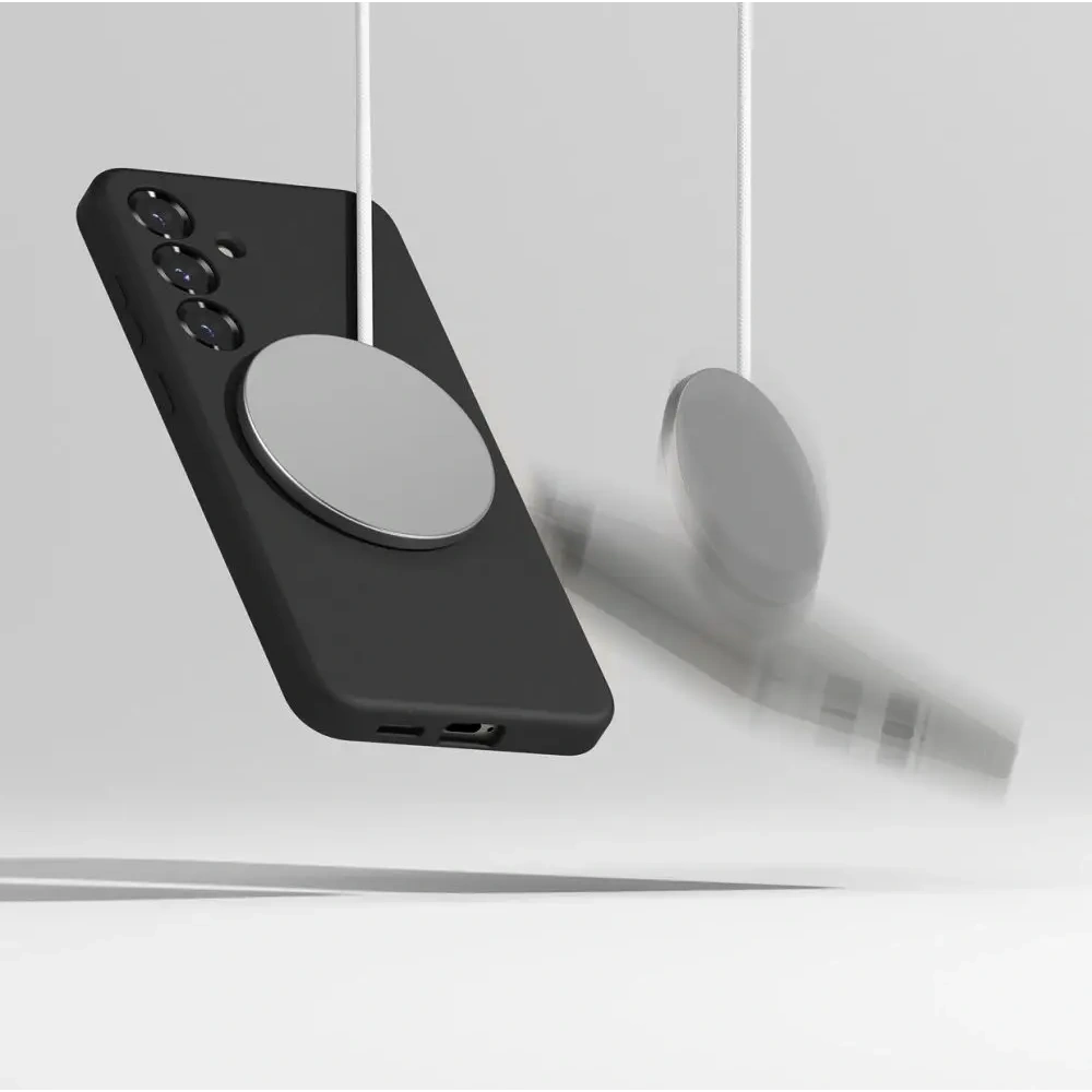 Etui Ringke Silicone Magnetic MagSafe Samsung Galaxy S25+ Plus Black