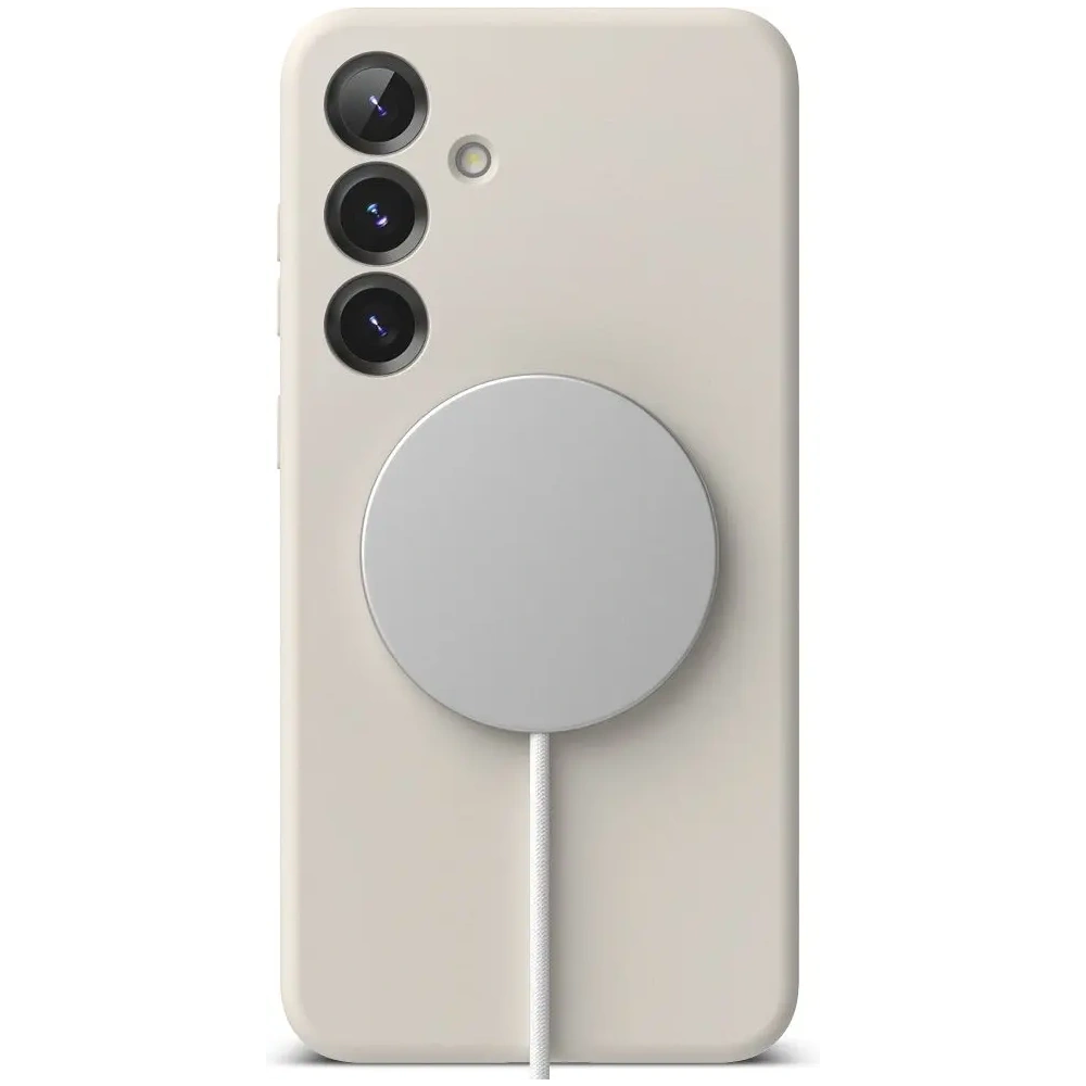 Etui Ringke Silicone Magnetic MagSafe Samsung Galaxy S25+ Plus Stone