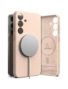 Buy Ringke Silicone Magnetic MagSafe Samsung Galaxy S25 Pink Sand - RGK11750 - {ean13} - Home Screen Store Europe