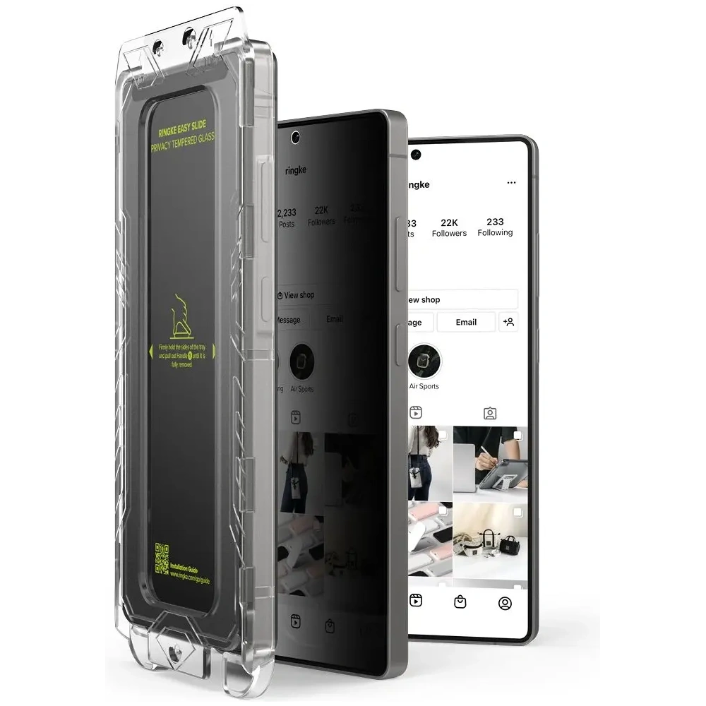 Szkło prywatyzujące Ringke Easy Slide Samsung Galaxy S25 Ultra Privacy [2 PACK]