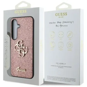 Kup Guess Glitter Fixe Mare 4G Logo Metalic Samsung Galaxy S25+ Plus roz - GUE4259 - {ean13} - Sklep Home Screen