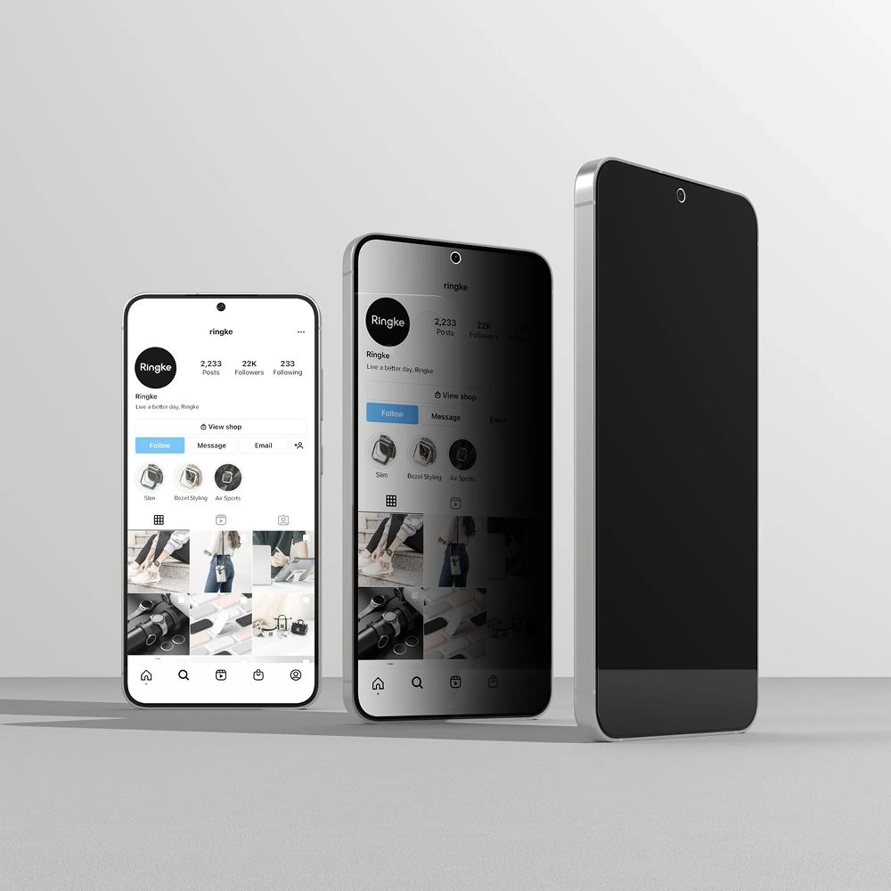 Szkło prywatyzujące Ringke Easy Slide Samsung Galaxy S25+ Plus Privacy [2 PACK]