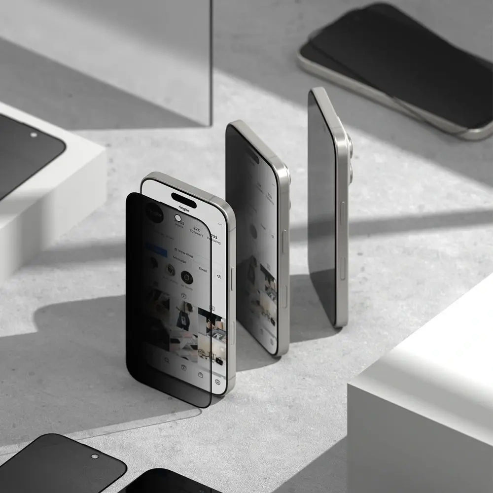 Szkło prywatyzujące Ringke Easy Slide Samsung Galaxy S25 Privacy [2 PACK]