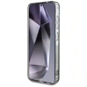 Buy Guess Glitter Flowers Triangle Buttons MagSafe Samsung Galaxy S25 black - GUE4260 - {ean13} - Home Screen Store Europe