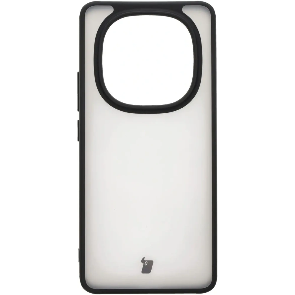 Etui Bizon Case Angelo do Xiaomi Redmi Note 14 Pro 5G / 14 Pro+ 5G / Poco X7 przydymione z czarną ramką